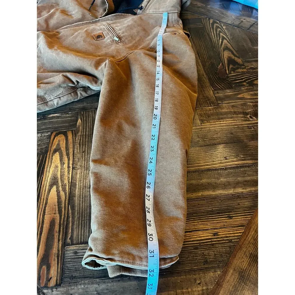 Carhartt J141 211 Hooded Sherpa Lined Canvas Workwear Western Jacket Men XXL